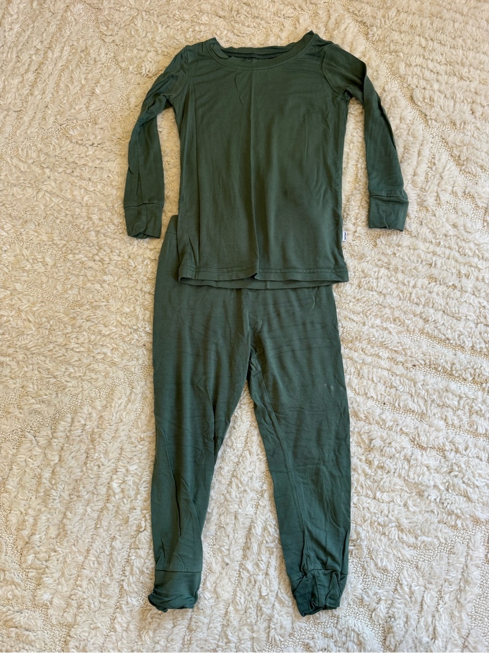 Little Sleepies Hunter Green Two Piece Pajama Set